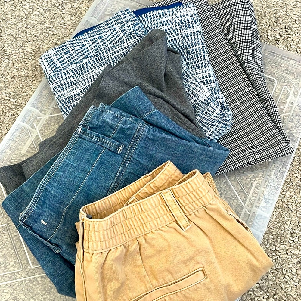 XS Skirts RW, BR + S Shorts BDG, H&M, Old Navy Active